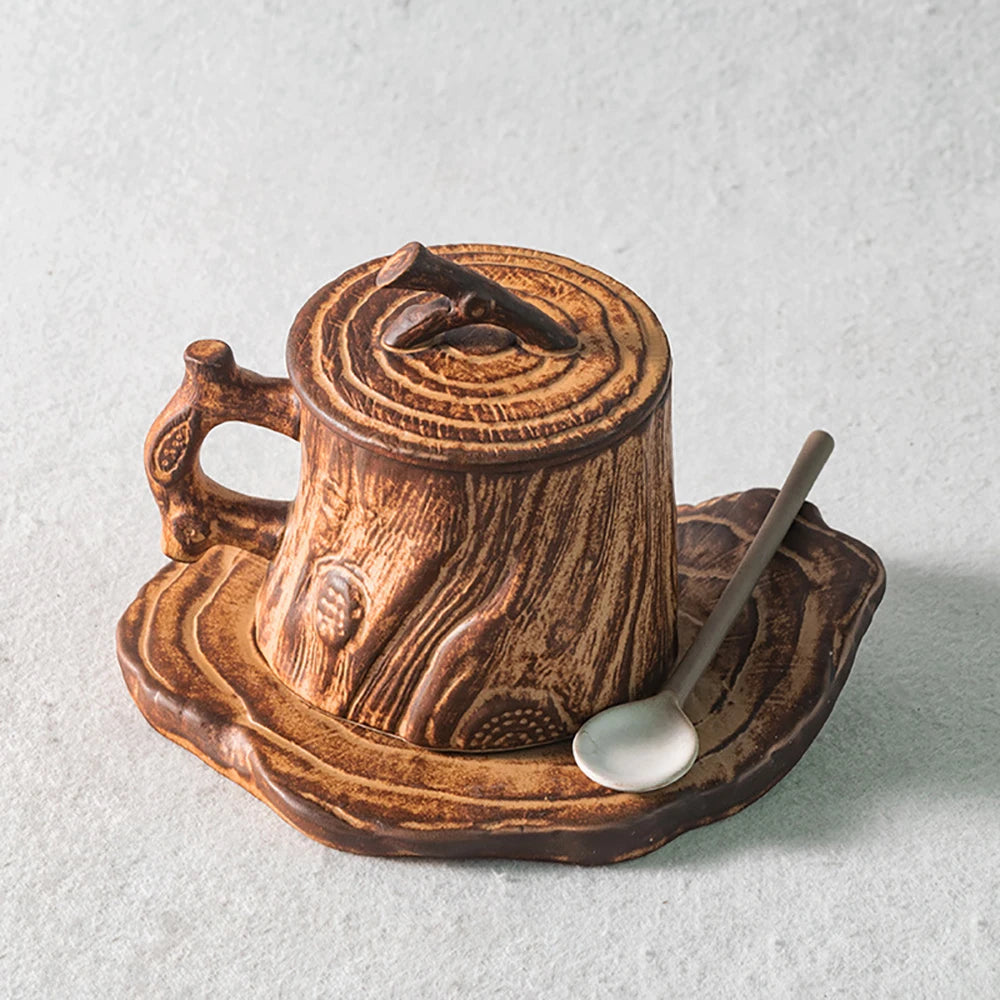 Rustic Tree Trunk Mug