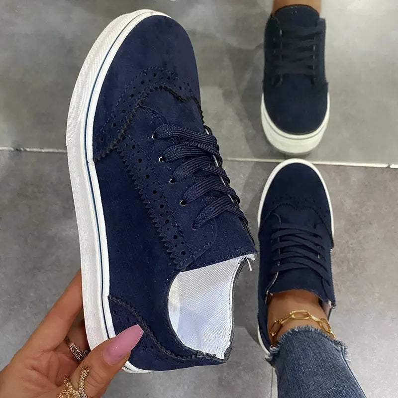 Casual Suede Lace Sneakers