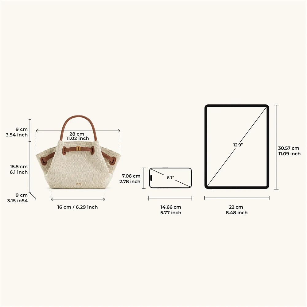 Chic Canvas Mini Tote