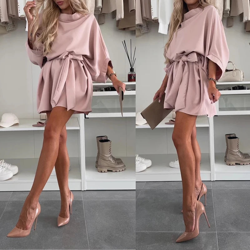 Chic Belted Mini Dress