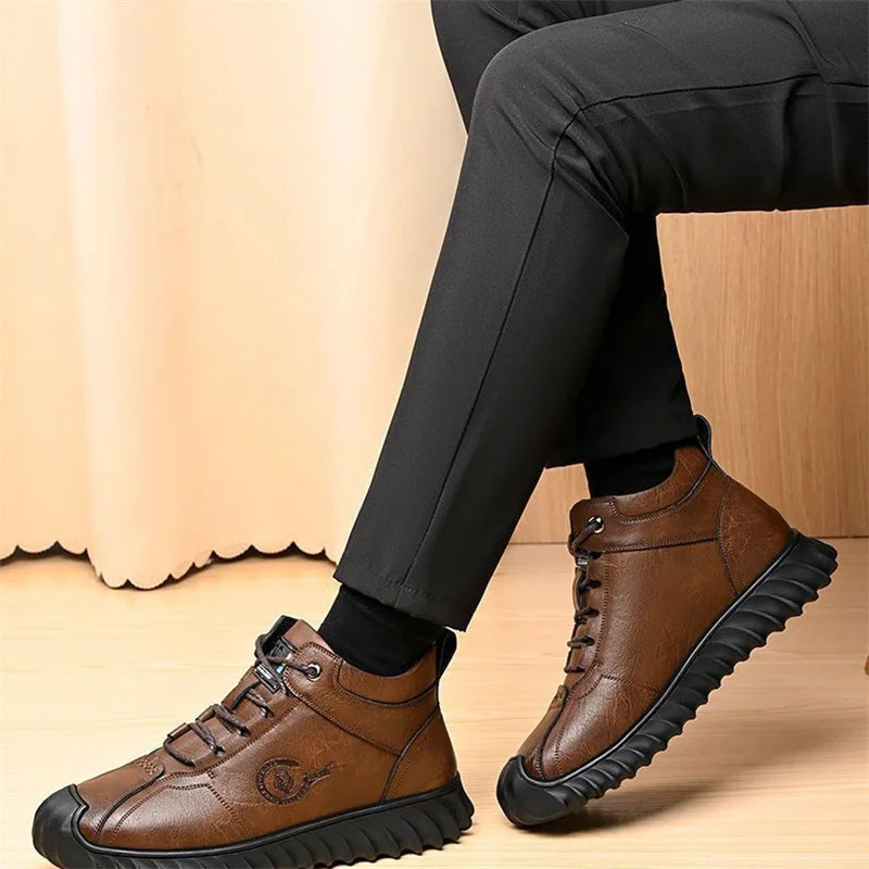 Non-slip Men's Leather Boots