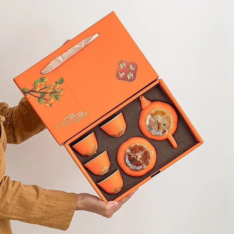 Elegant Floral Tea Set