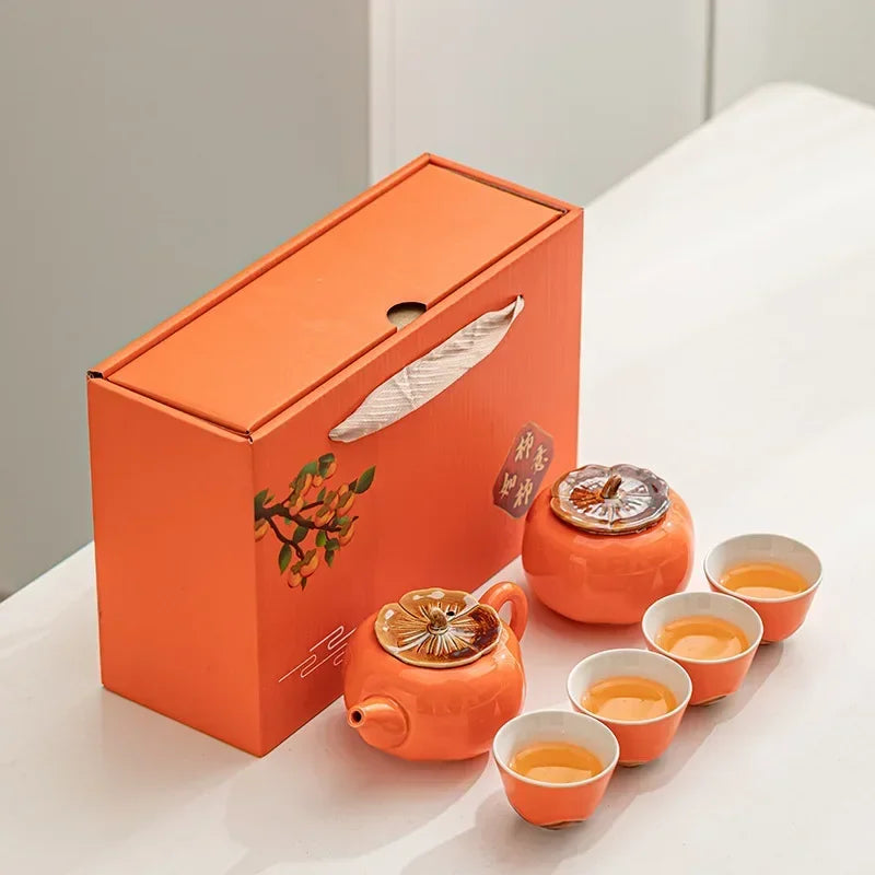 Elegant Floral Tea Set