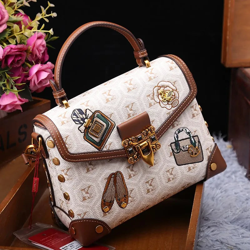 Chic Embroidered Handbag