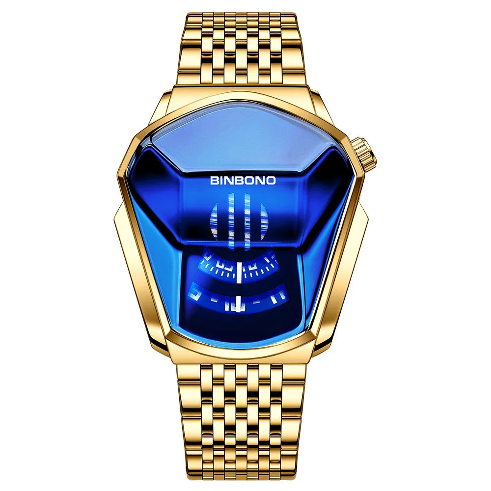 BINBOND Vortex Gold Watch
