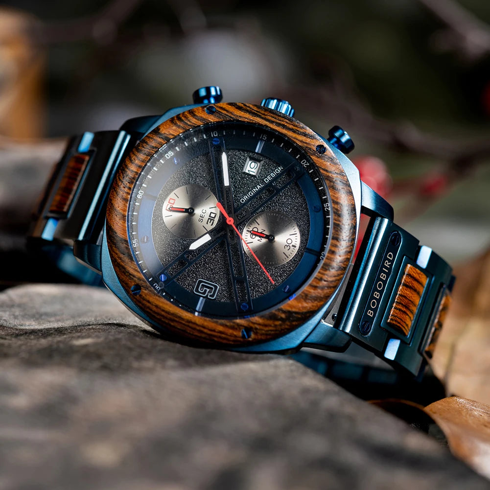 Luxury Wood & Steel Watches