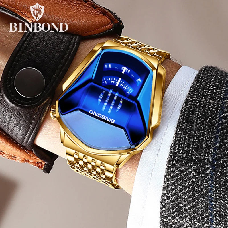 BINBOND Vortex Gold Watch