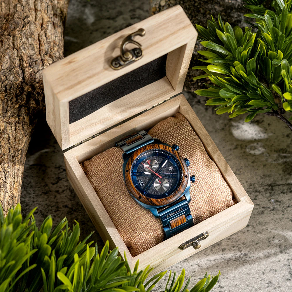 Luxury Wood & Steel Watches