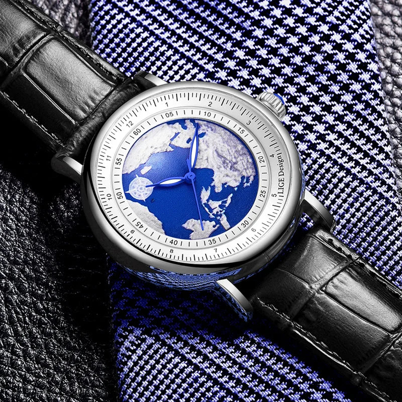 Creative Earth Quartz Wristwatch