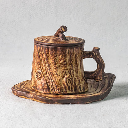 Rustic Tree Trunk Mug