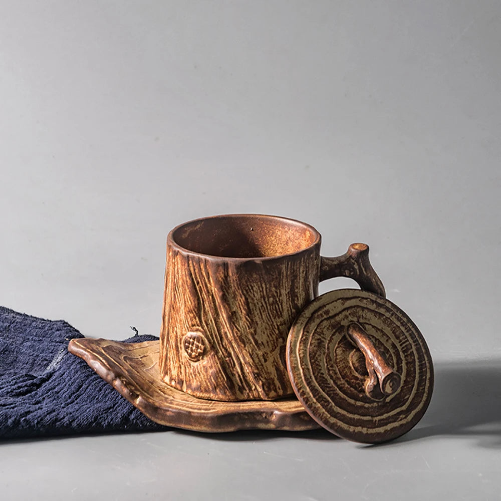 Rustic Tree Trunk Mug