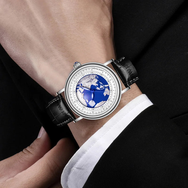 Creative Earth Quartz Wristwatch