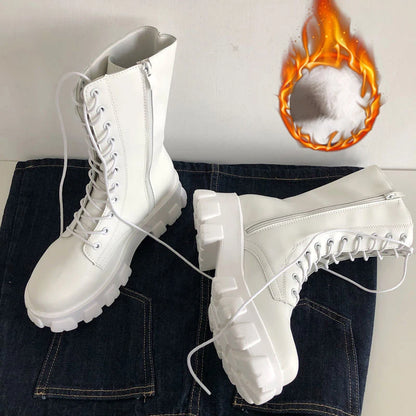 Chunky Platform Combat Boots
