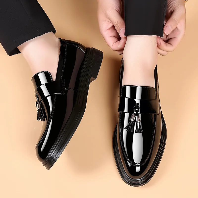 Leather Tassel Loafers
