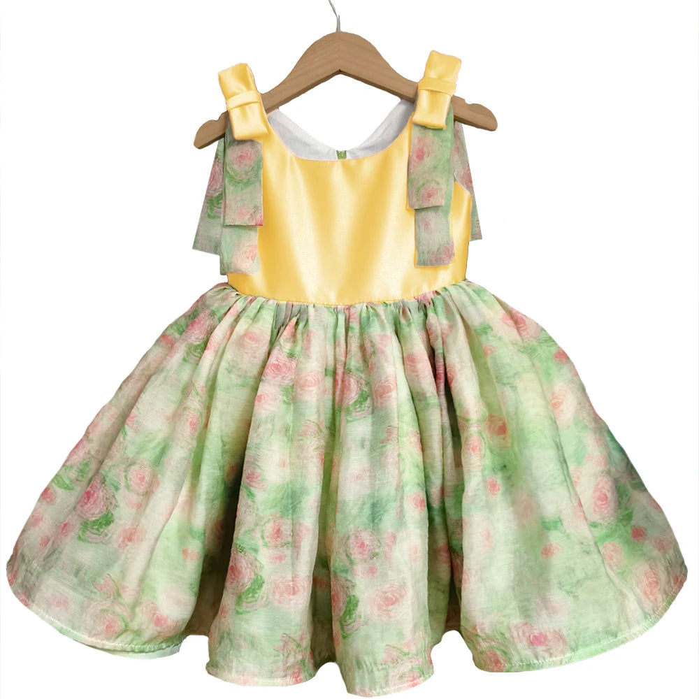 Pastel Garden Party Dress for Girls