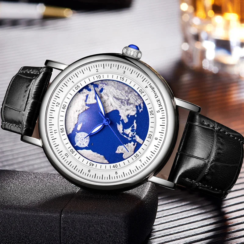 Creative Earth Quartz Wristwatch