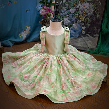 Pastel Garden Party Dress for Girls