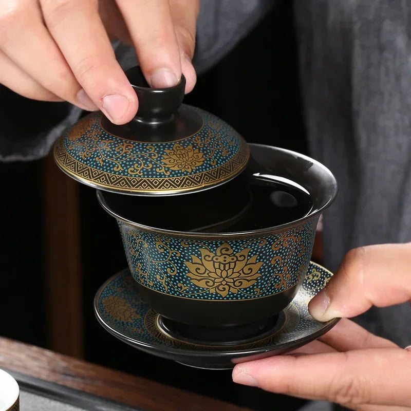 Porcelain Lotus Tea Cup