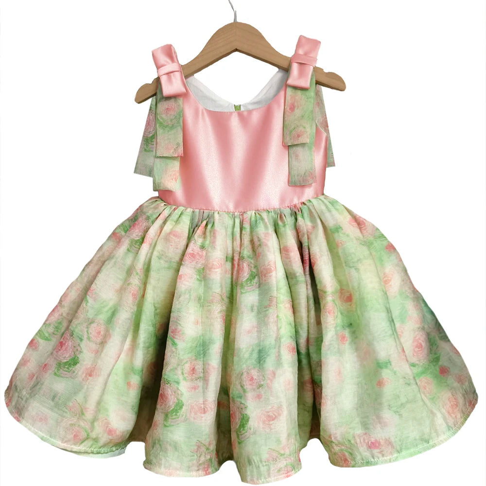 Pastel Garden Party Dress for Girls