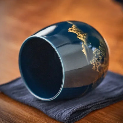 Golden Landscape Ceramic Cup