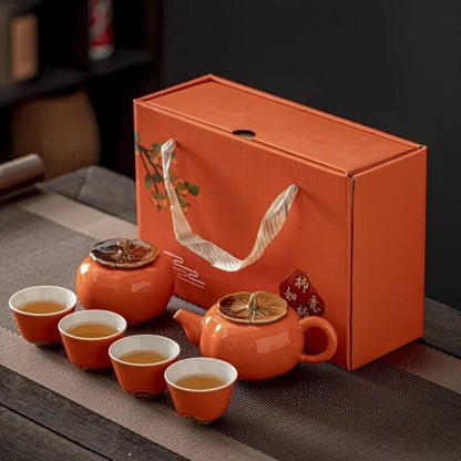 Elegant Floral Tea Set