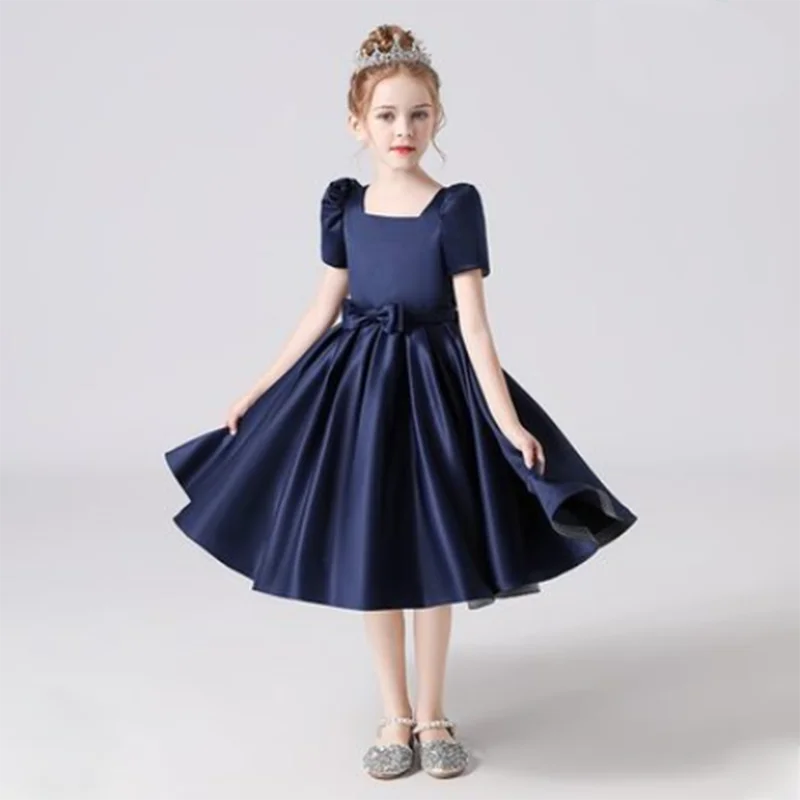 Elegant Blue Princess Dress for Girls