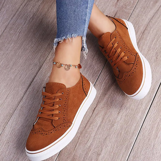 Casual Suede Lace Sneakers