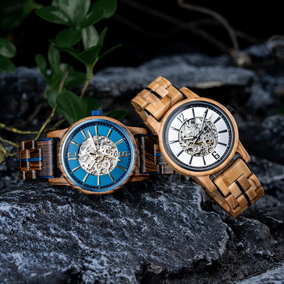 Wooden Automatic Mechanical Watch