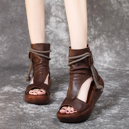 Vintage Wrap Sandals