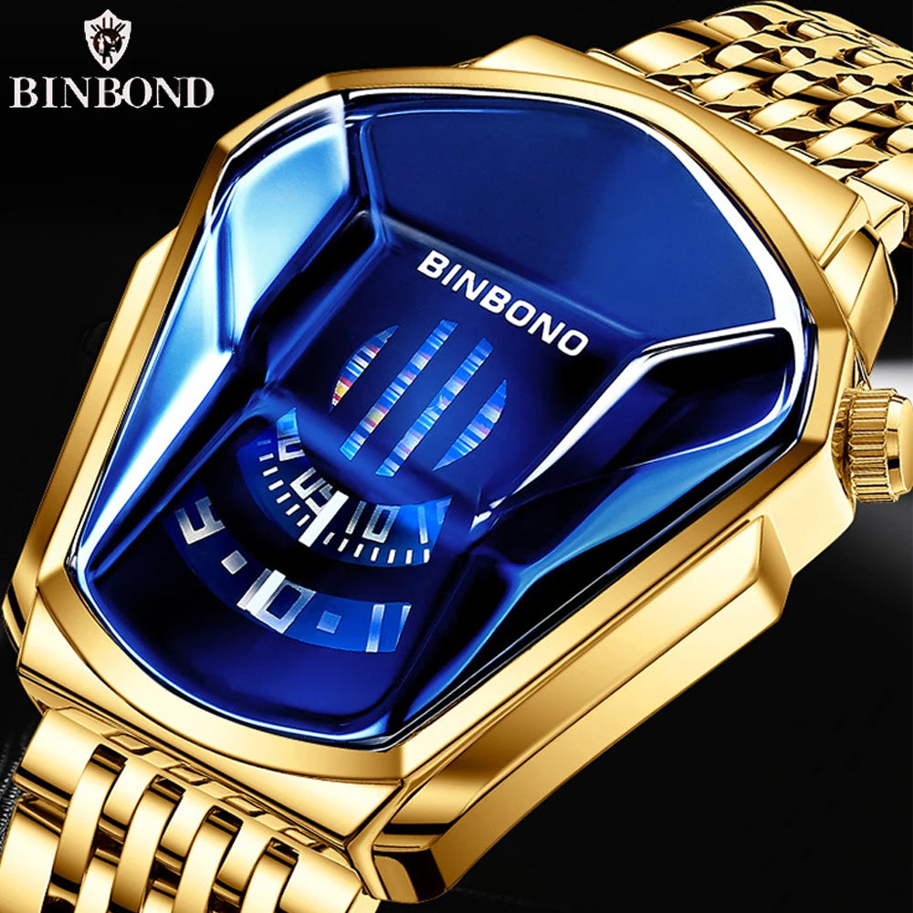 Binbond Luxury Quartz Stainless Steel Men's Watch