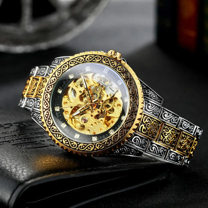 Engraved Luxury Mechanical Watch
