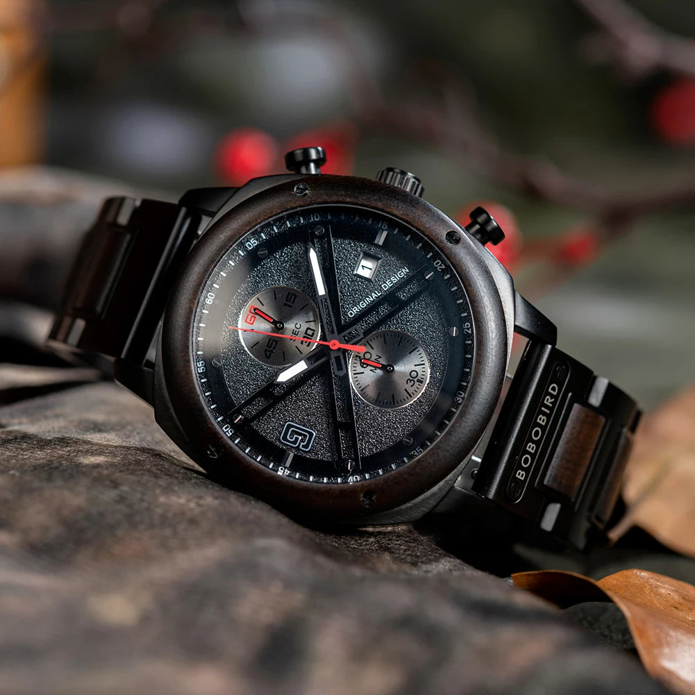 Luxury Wood & Steel Watches