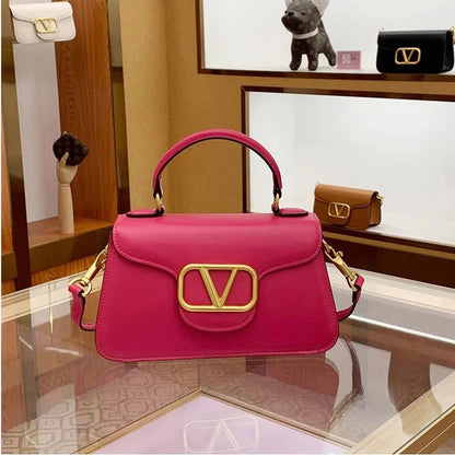 Structured Top Handle Logo Bags