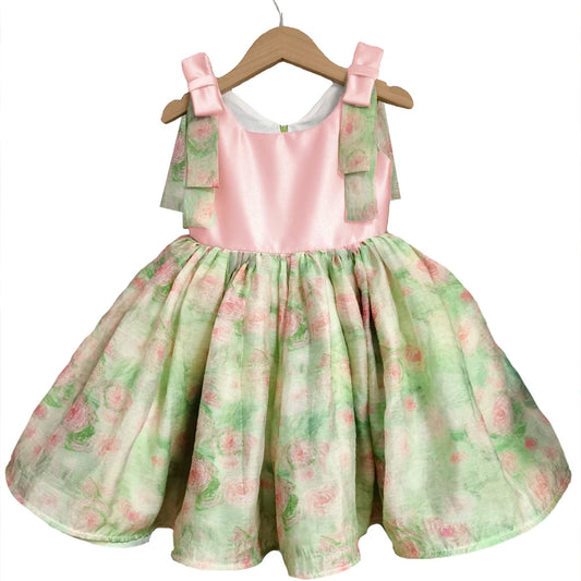 Pastel Garden Party Dress for Girls
