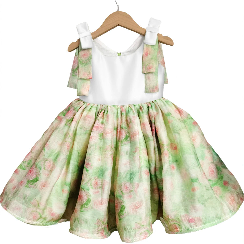 Pastel Garden Party Dress for Girls