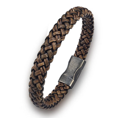 Bold Woven Steel Bracelet