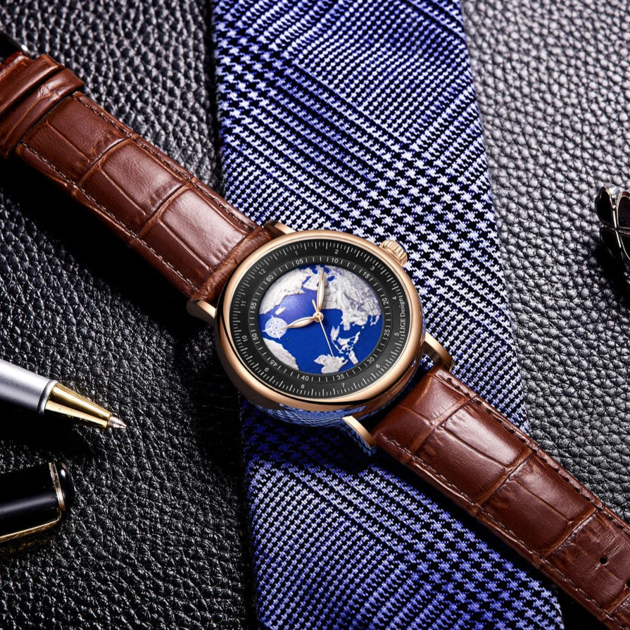 Creative Earth Quartz Wristwatch