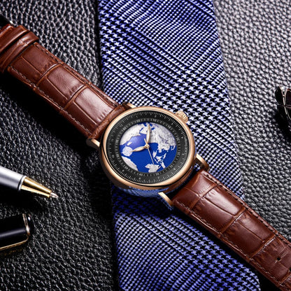 Creative Earth Quartz Wristwatch