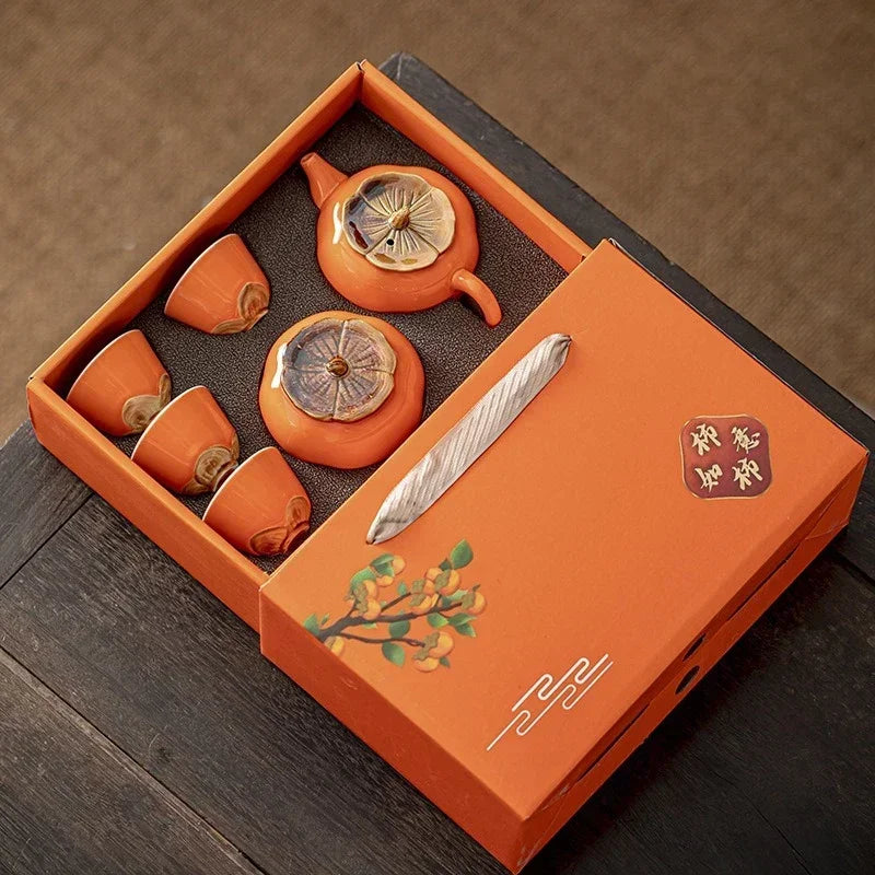 Elegant Floral Tea Set