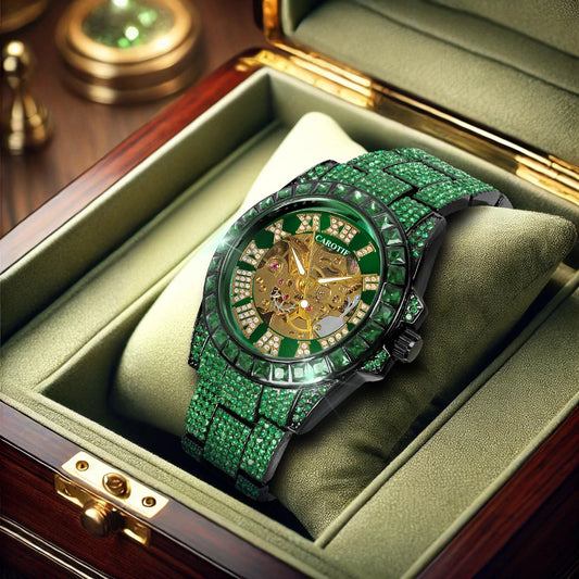 Emerald Royal Skeleton Watch