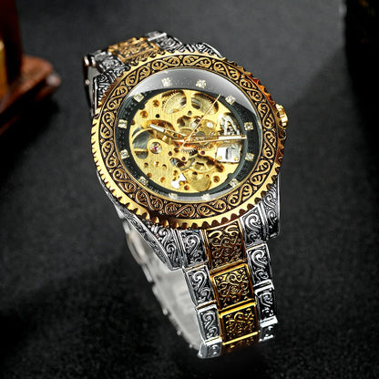 Engraved Luxury Mechanical Watch