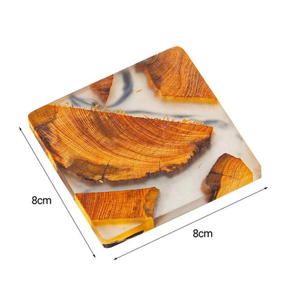 Handcrafted Wood Slice Resin Coasters