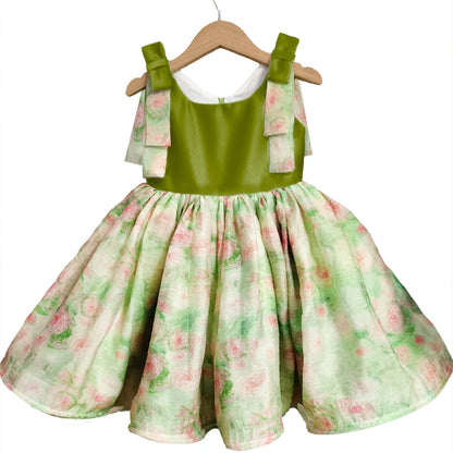 Pastel Garden Party Dress for Girls