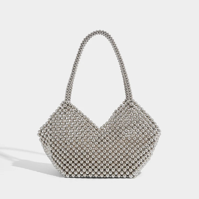 Beaded Statement Mini Handbag