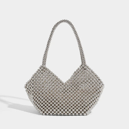 Beaded Statement Mini Handbag
