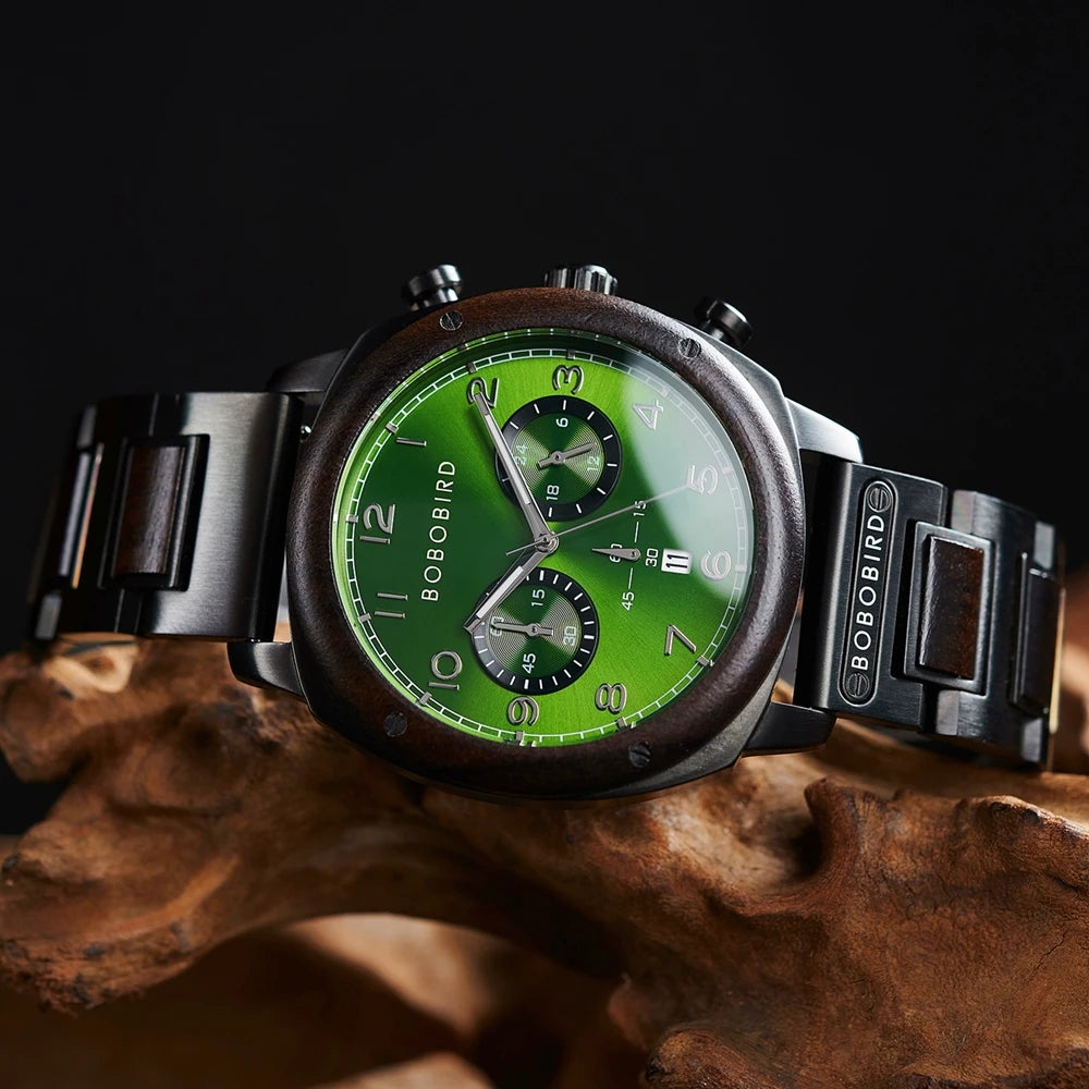 Luxury Wood & Steel Watches