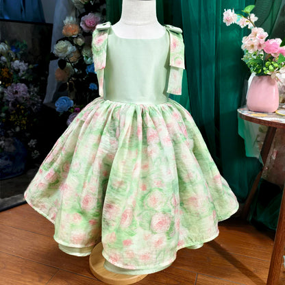 Pastel Garden Party Dress for Girls