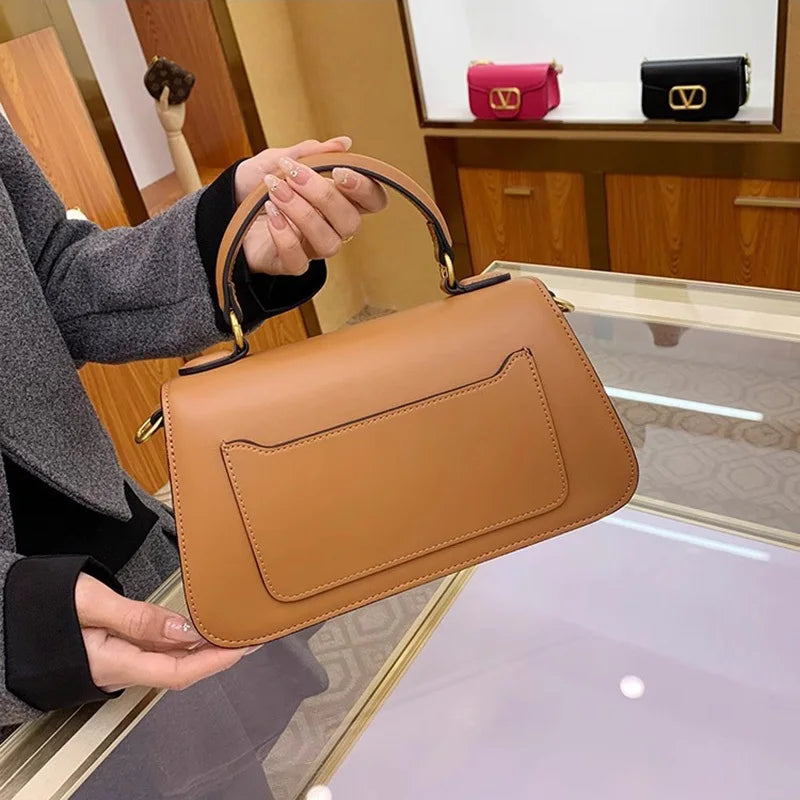 Structured Top Handle Logo Bags