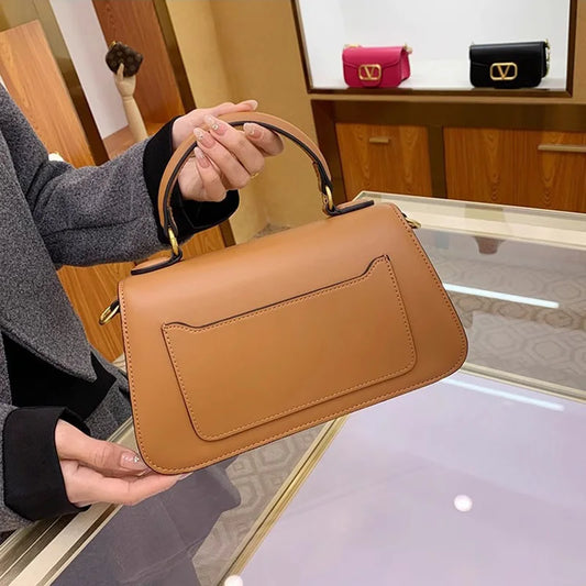 Structured Top Handle Logo Bags