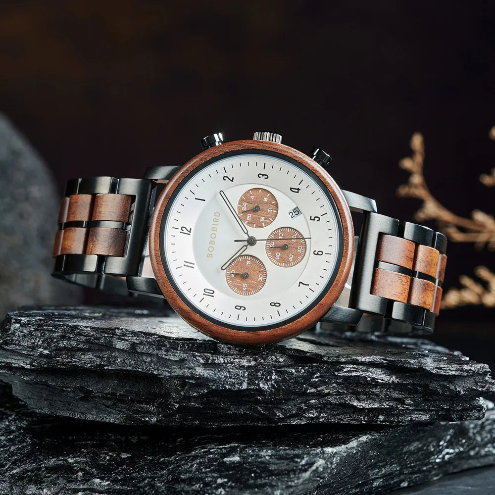 Wood & Steel Timepiece